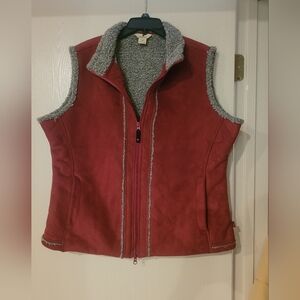 Woolrich Merlot Cozy Lined Vest Womens Size XL
